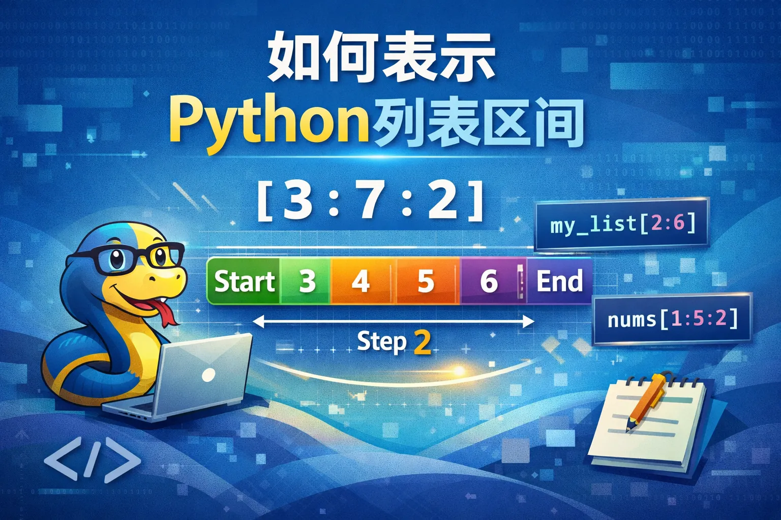 如何表示python列表区间