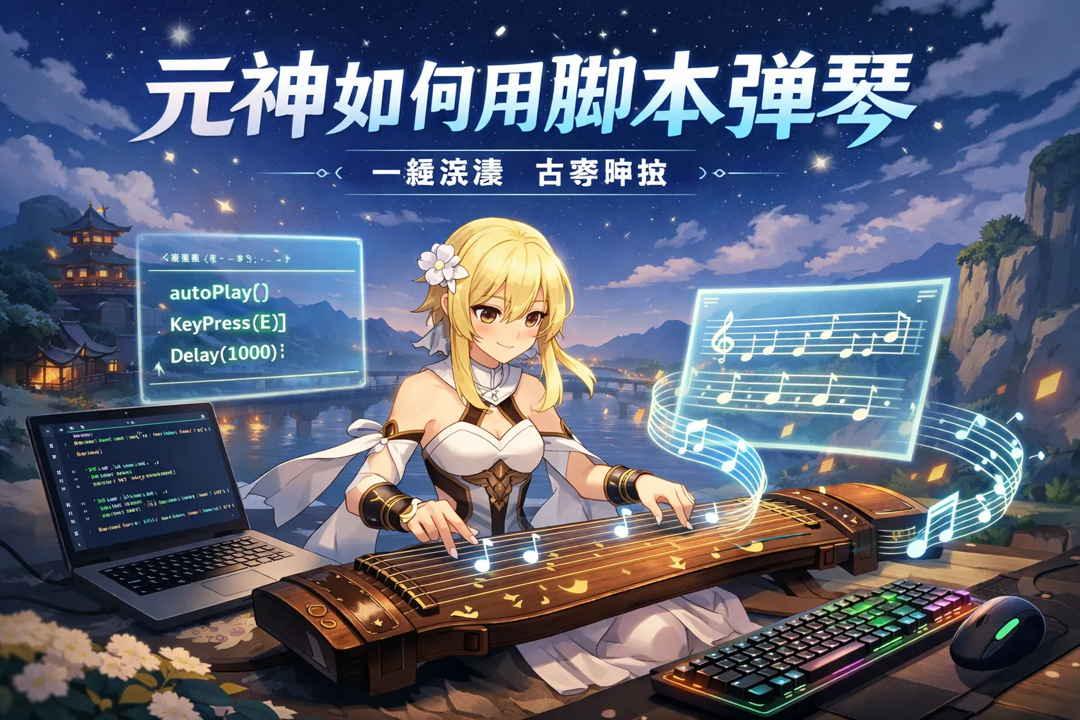 元神如何用脚本弹琴