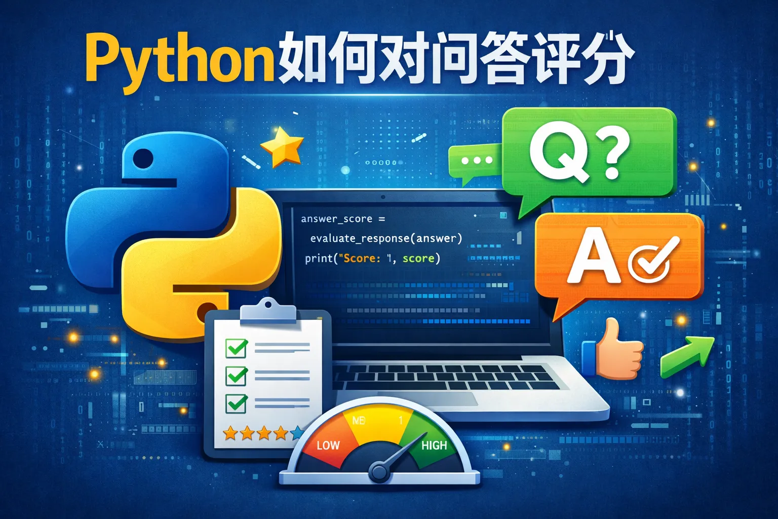 Python如何对问答评分