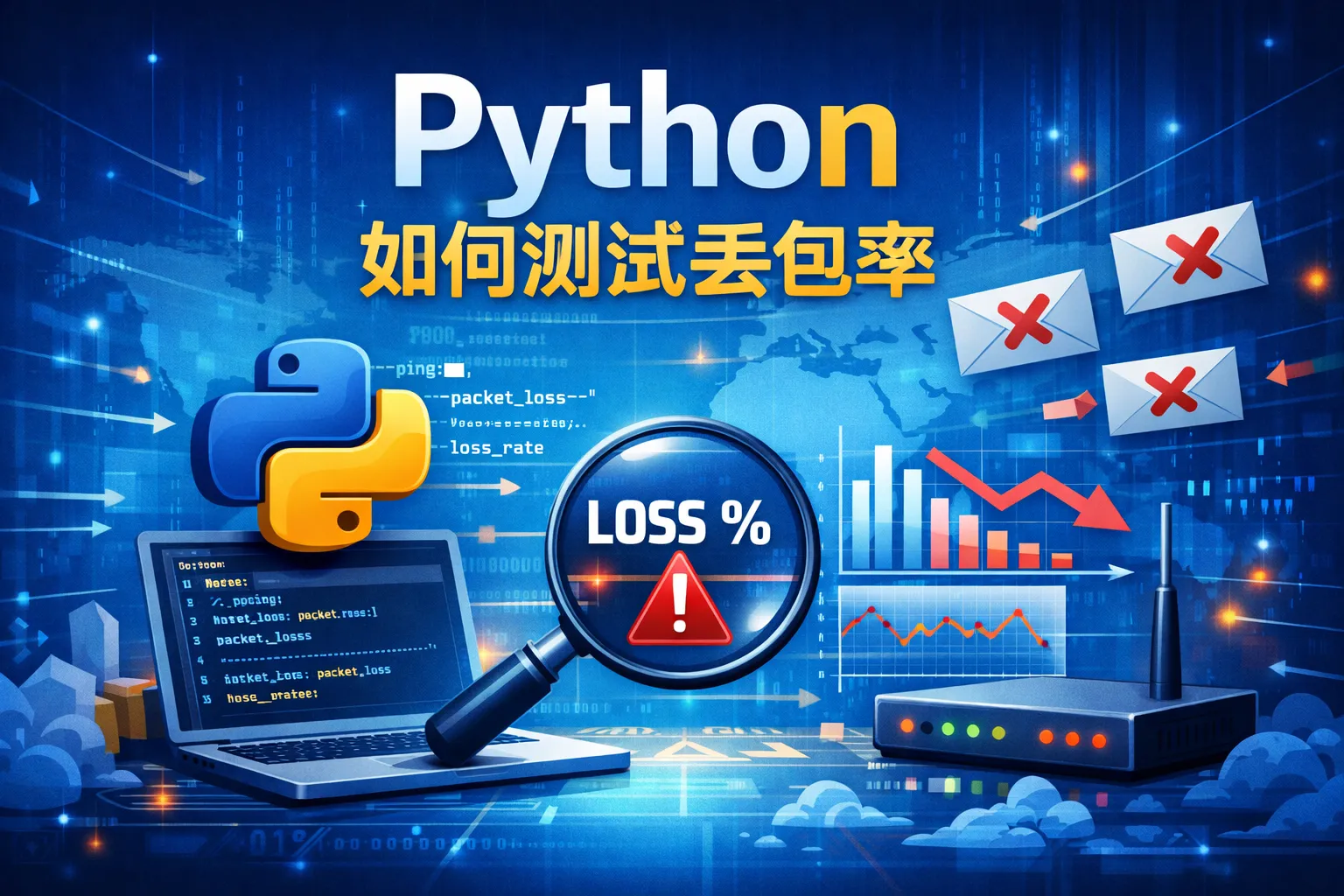 python 如何测试丢包率