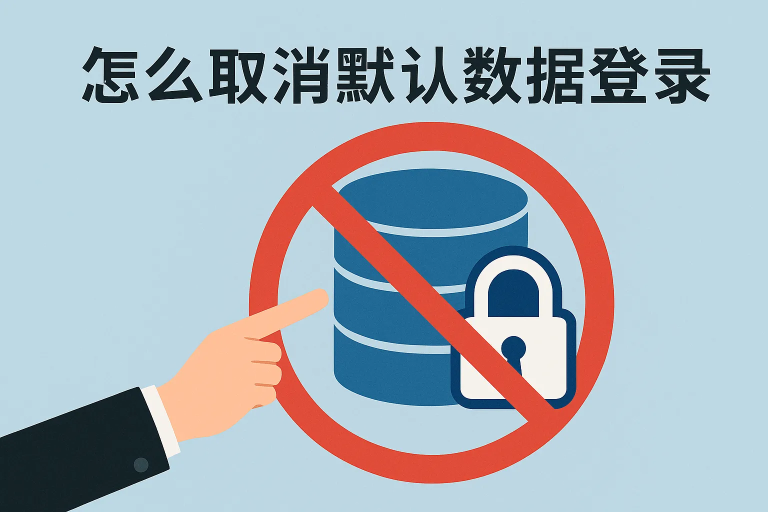 怎么取消默认数据库登录