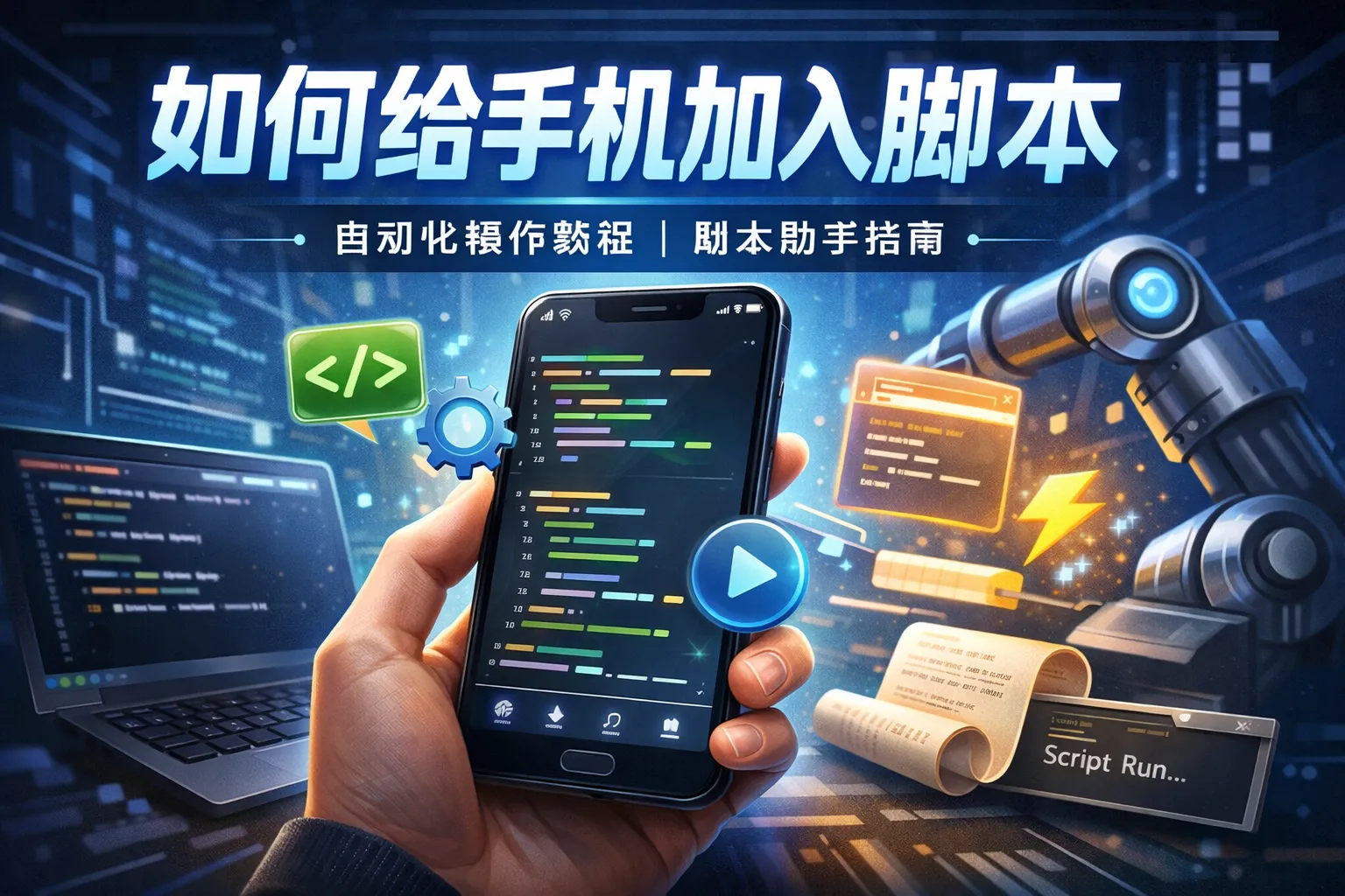 如何给手机加入脚本