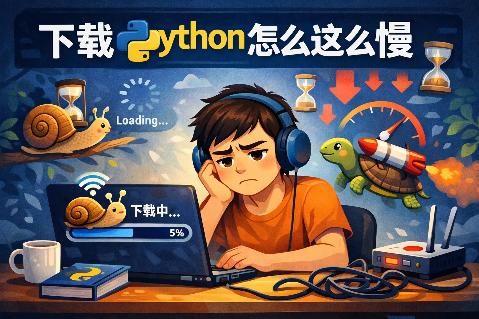 下载python怎么这么慢