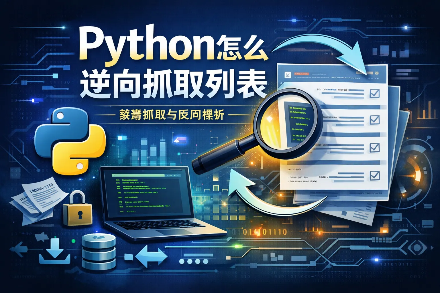 python怎么逆向抓取列表