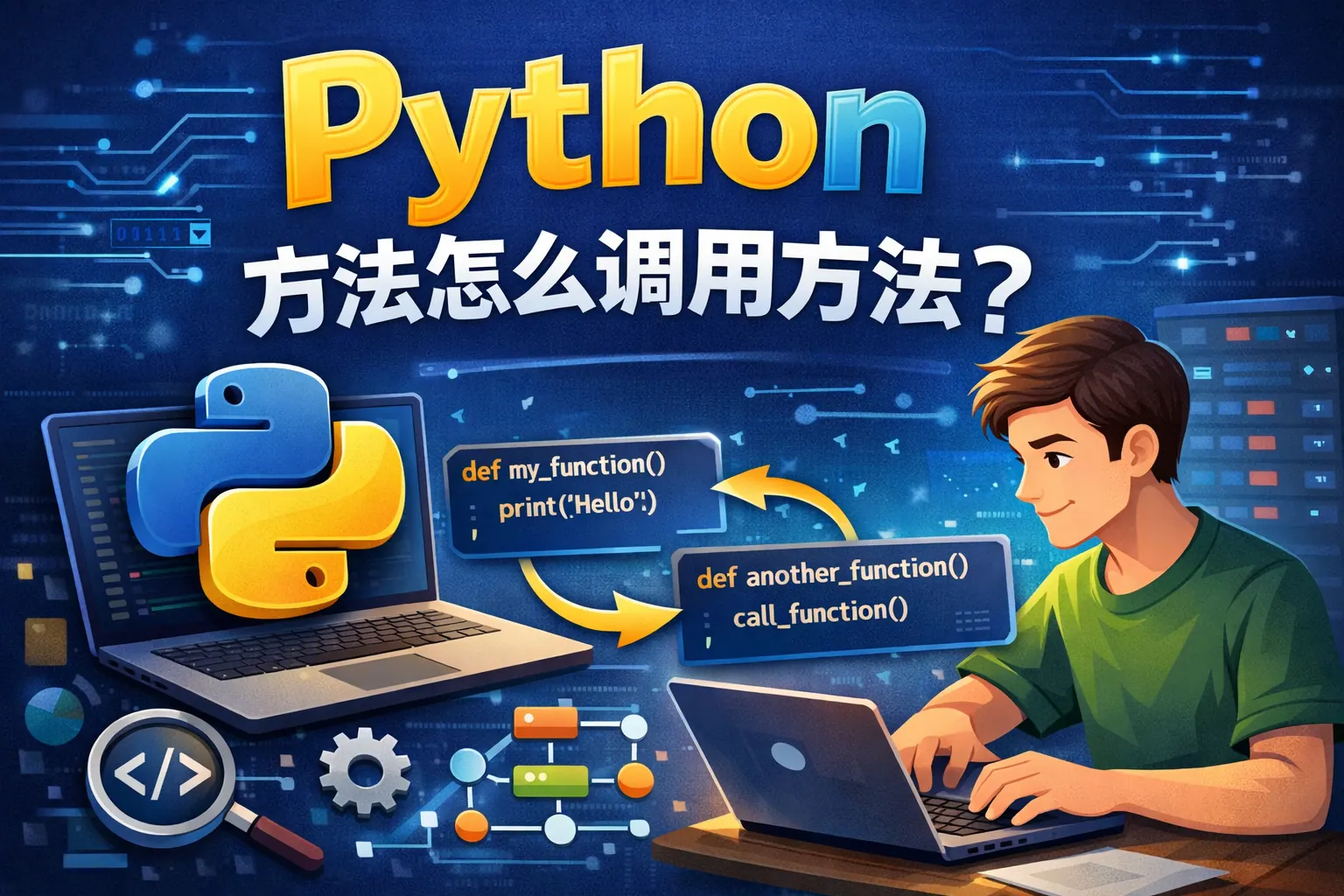 python 方法怎么调用方法