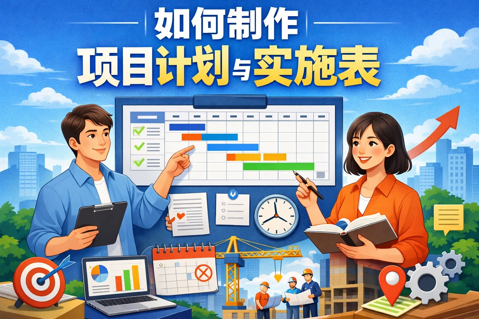 如何制作项目计划与实施表