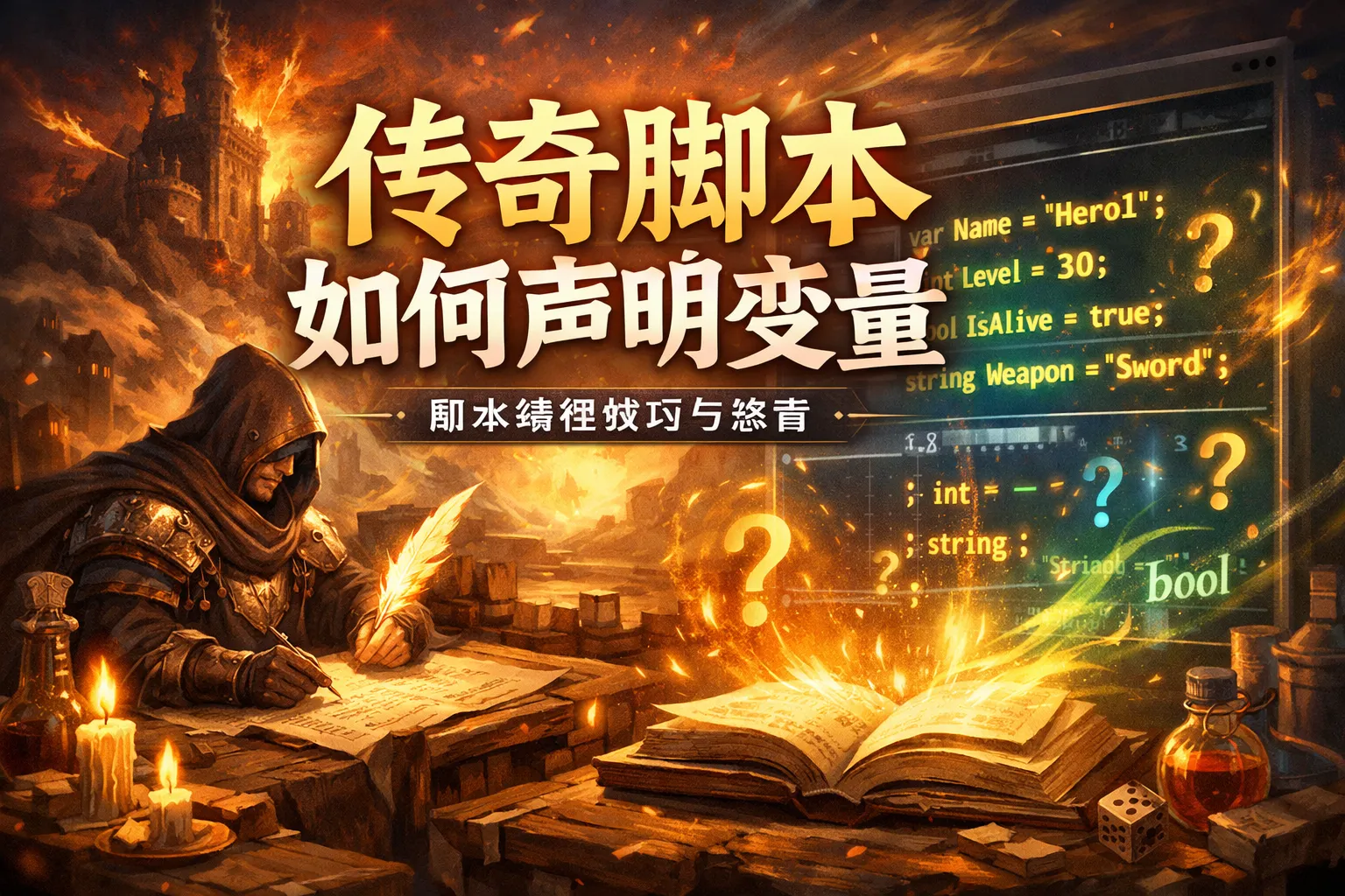 传奇脚本如何声明变量