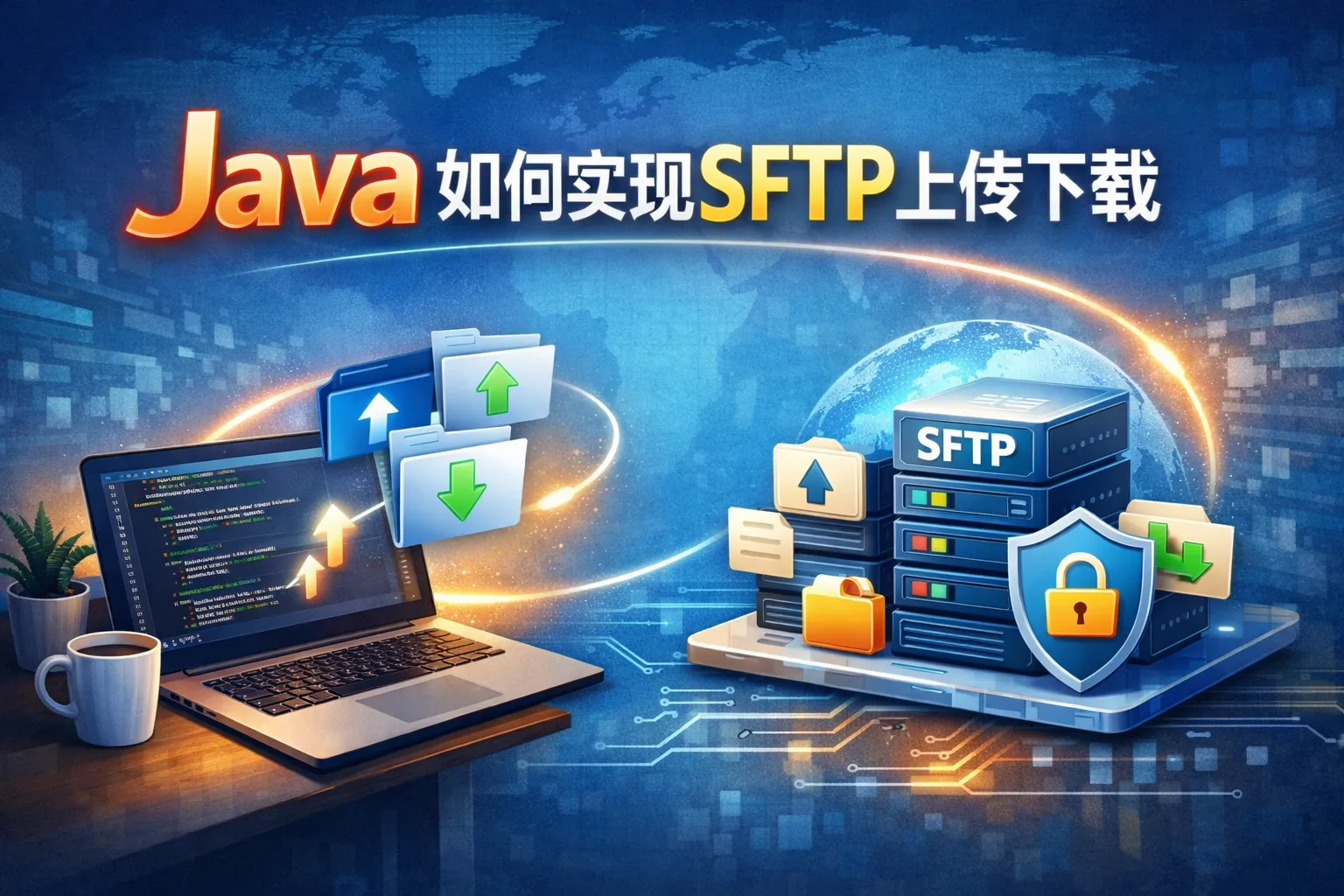 java如何实现sftp上传下载
