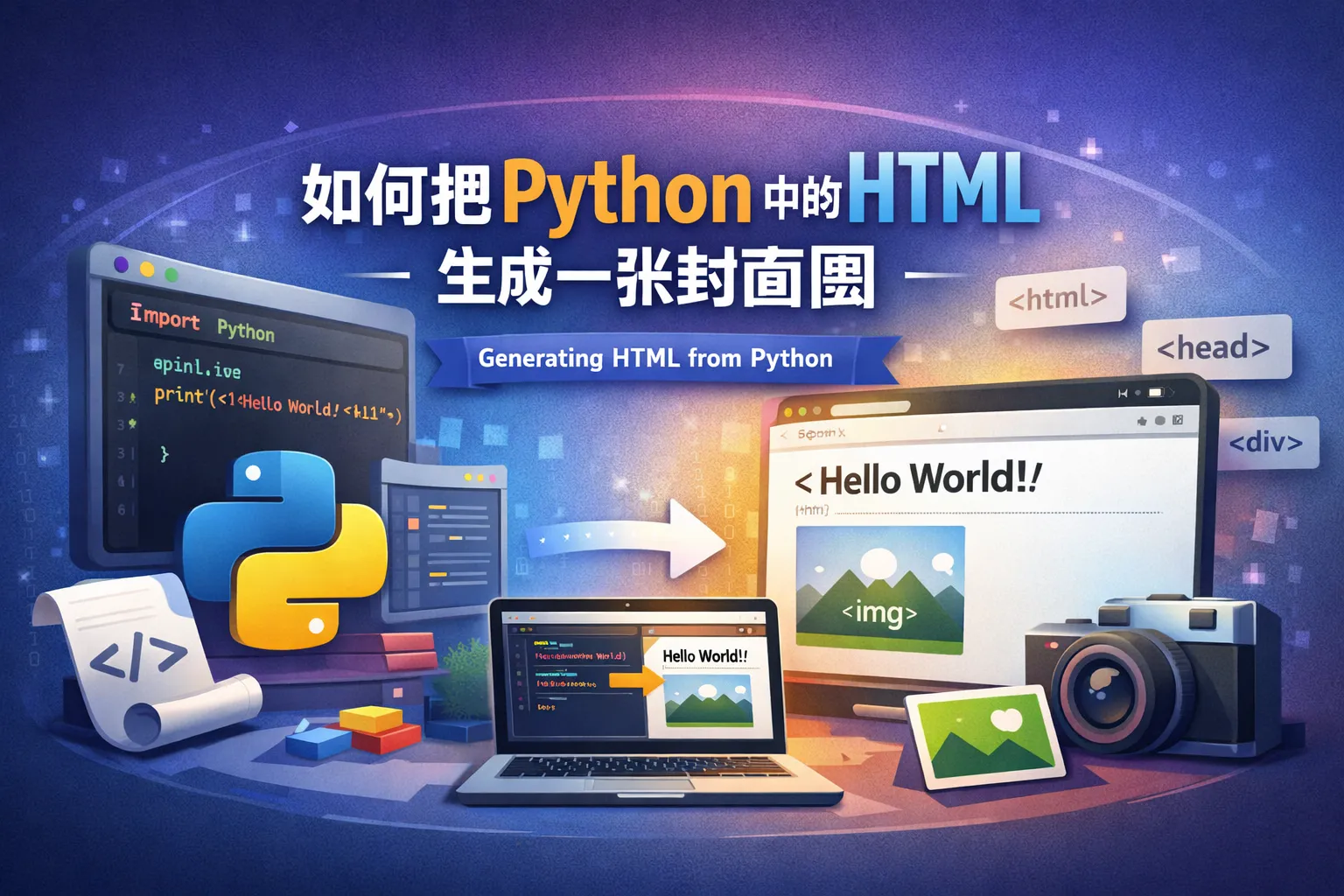 如何把python中的html