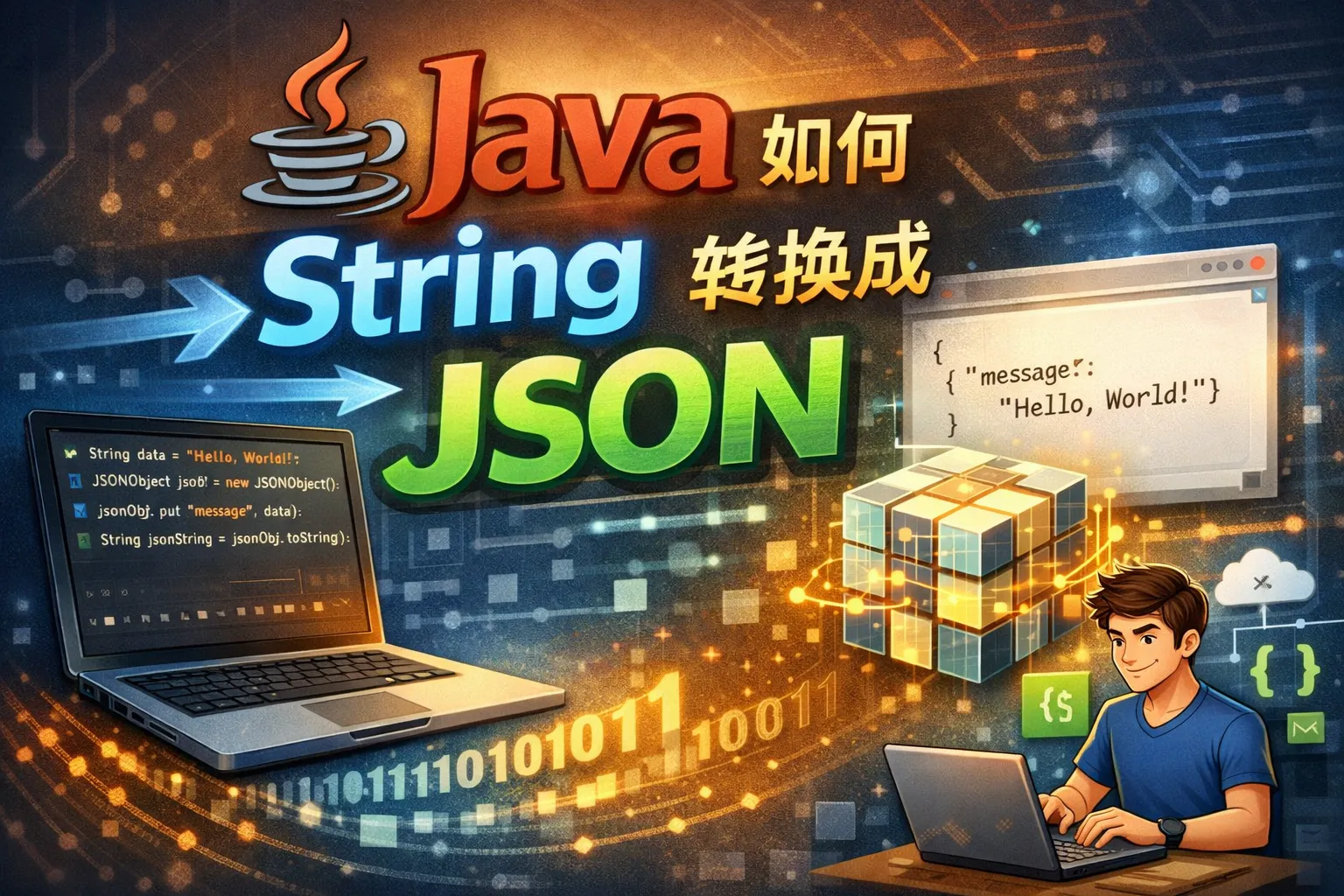 java如何string转换成json