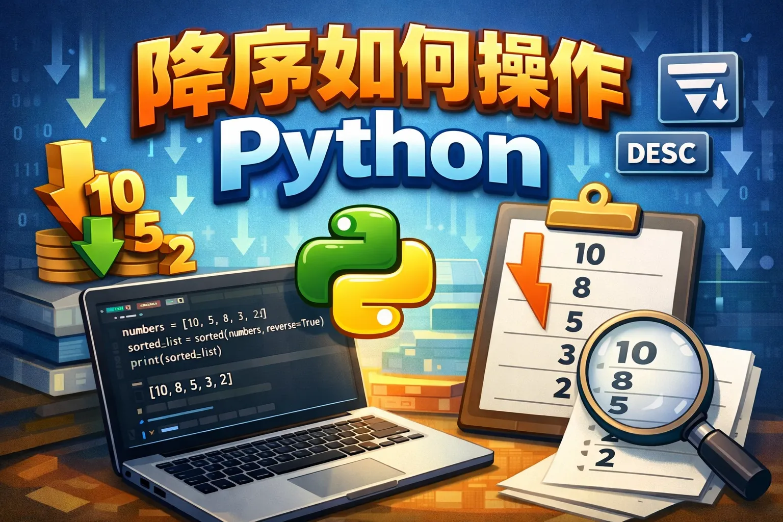 降序如何操作 python