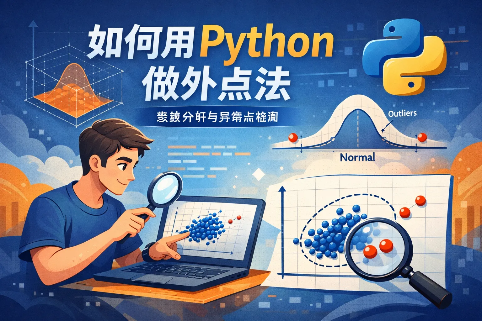 如何用python做外点法