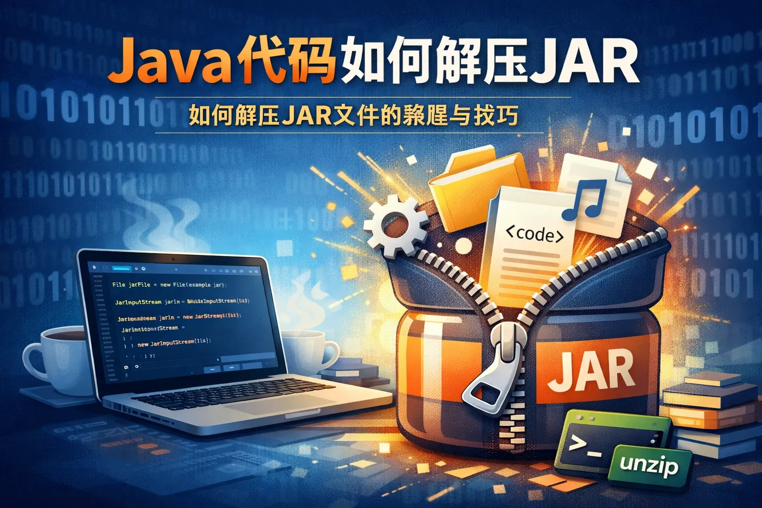 java代码如何解压jar