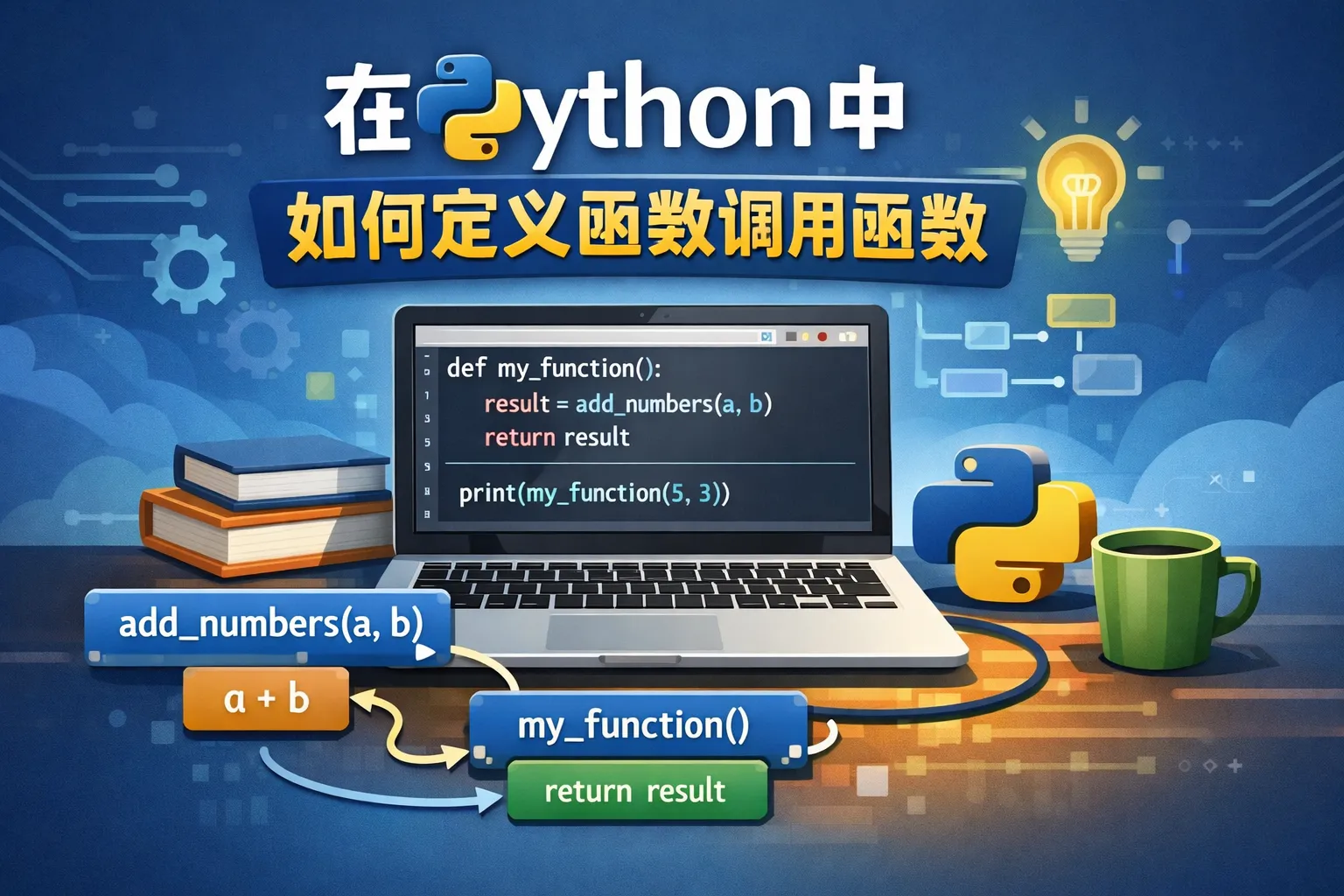 在python中如何定义函数调用函数