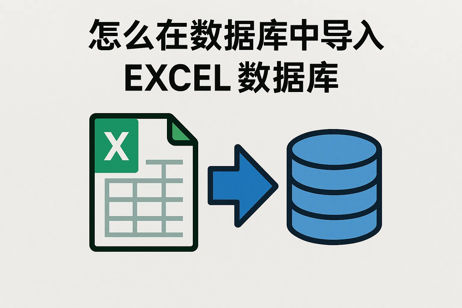 怎么在数据库中导入excel数据库