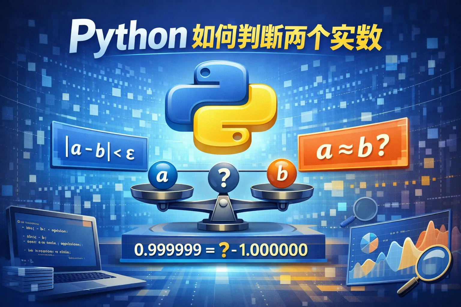 python如何判断两个实数