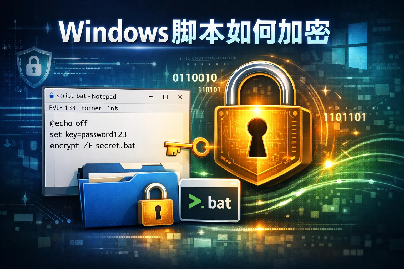 windows脚本如何加密