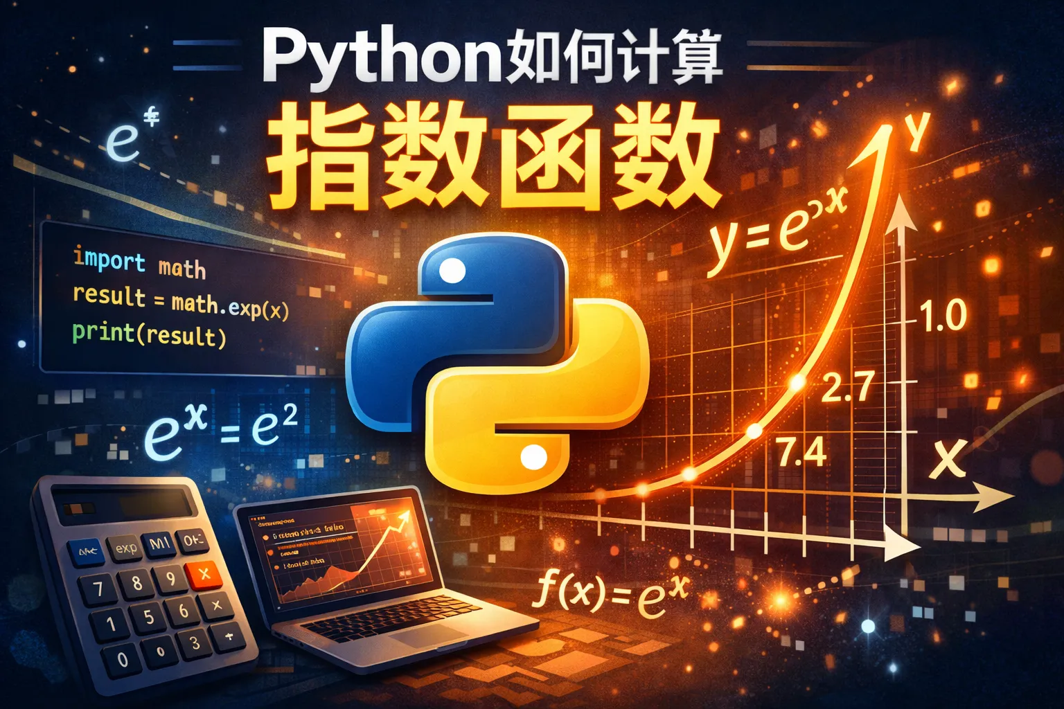 python如何计算指数函数