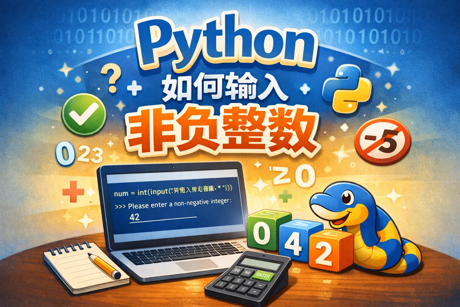 python如何输入非负整数