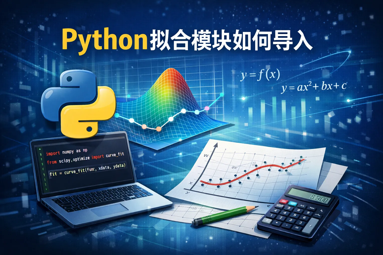 python拟合模块如何导入