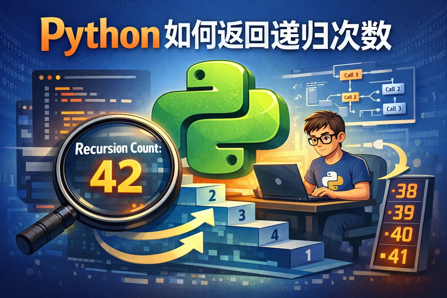 python如何返回递归次数