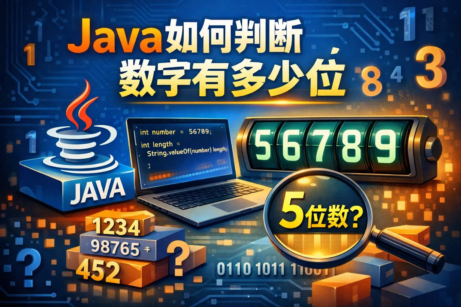 java如何判断数字有多少位