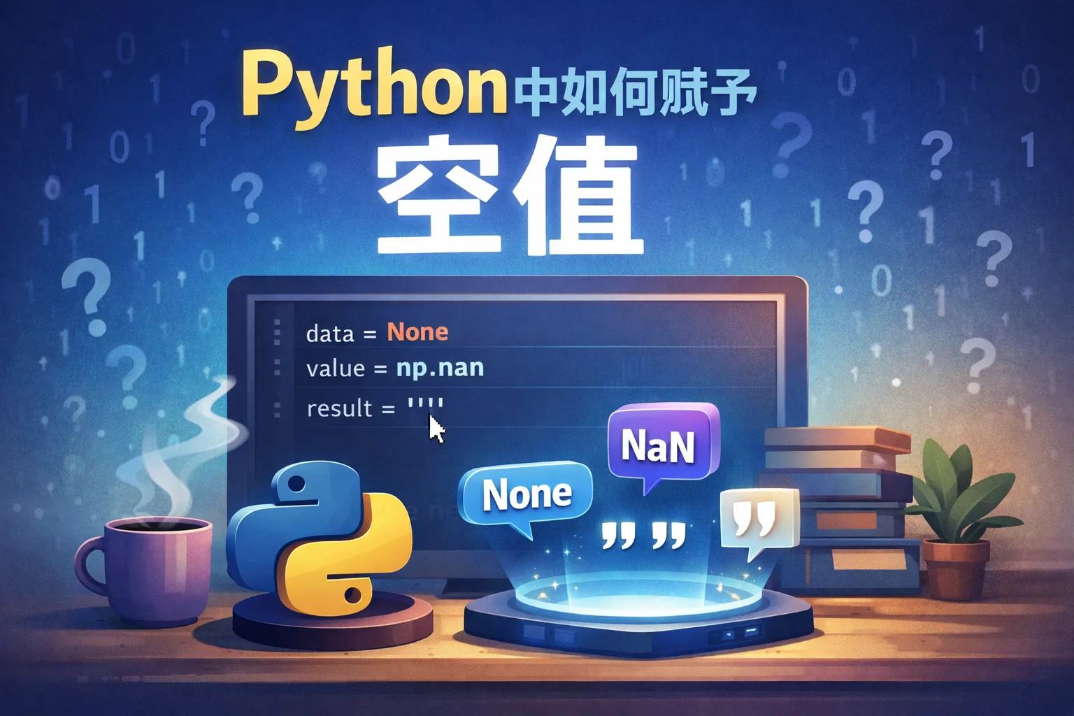 python中如何赋予空值
