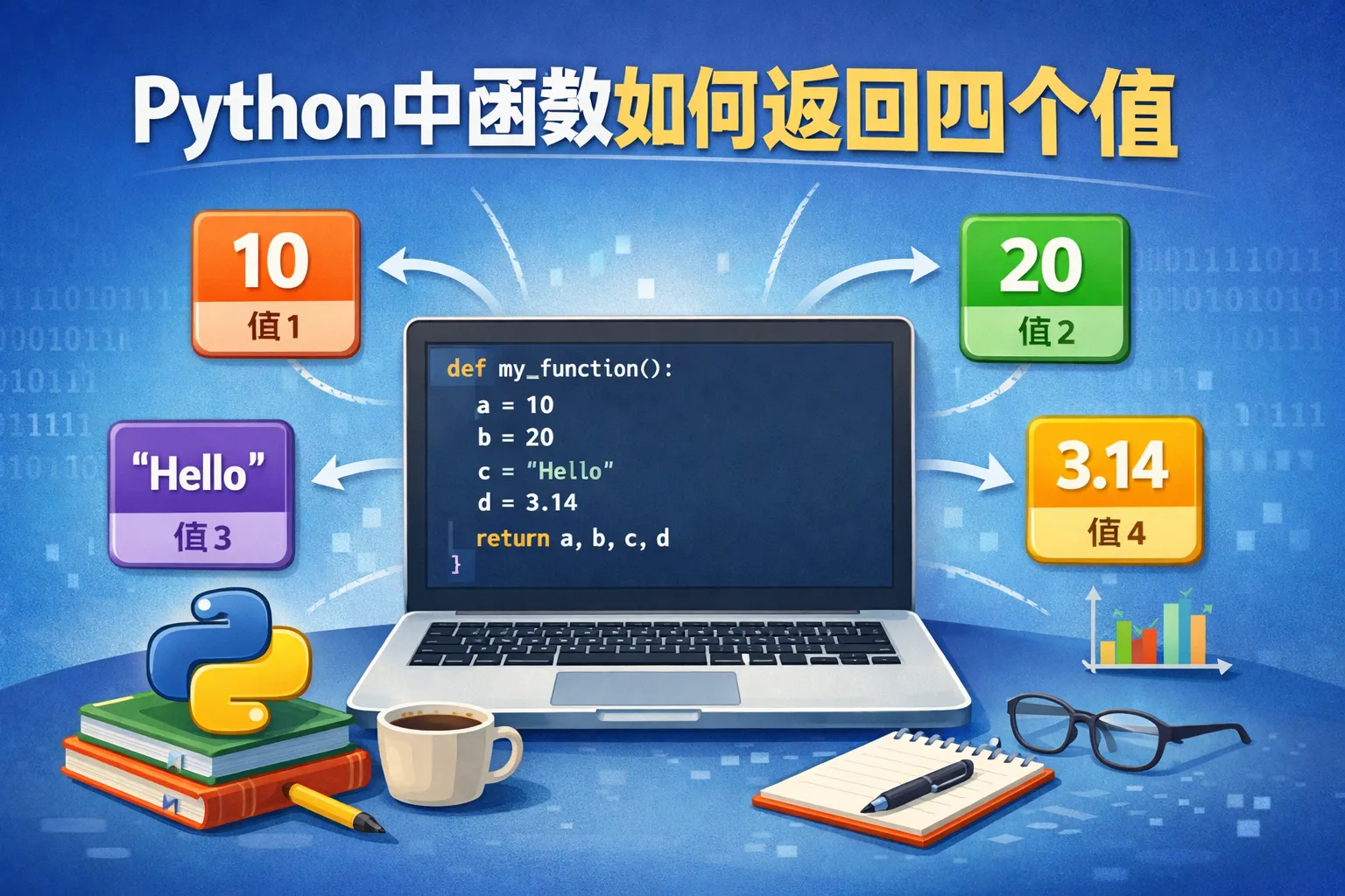 python中函数如何返回四个值
