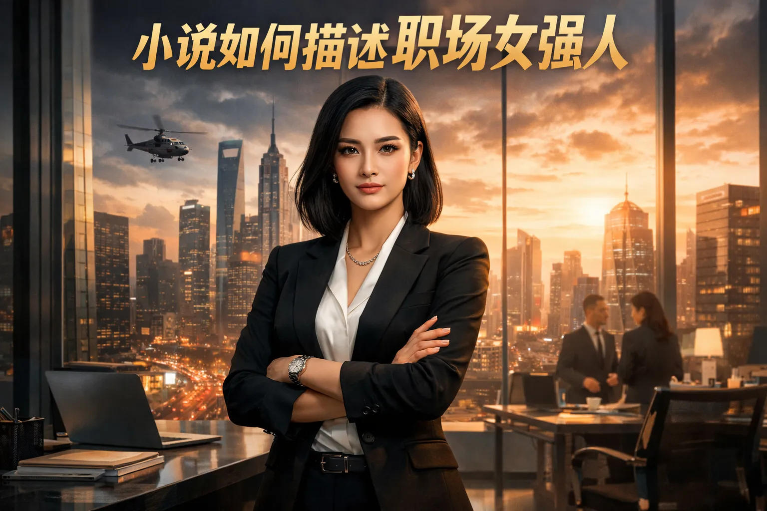 小说如何描述职场女强人