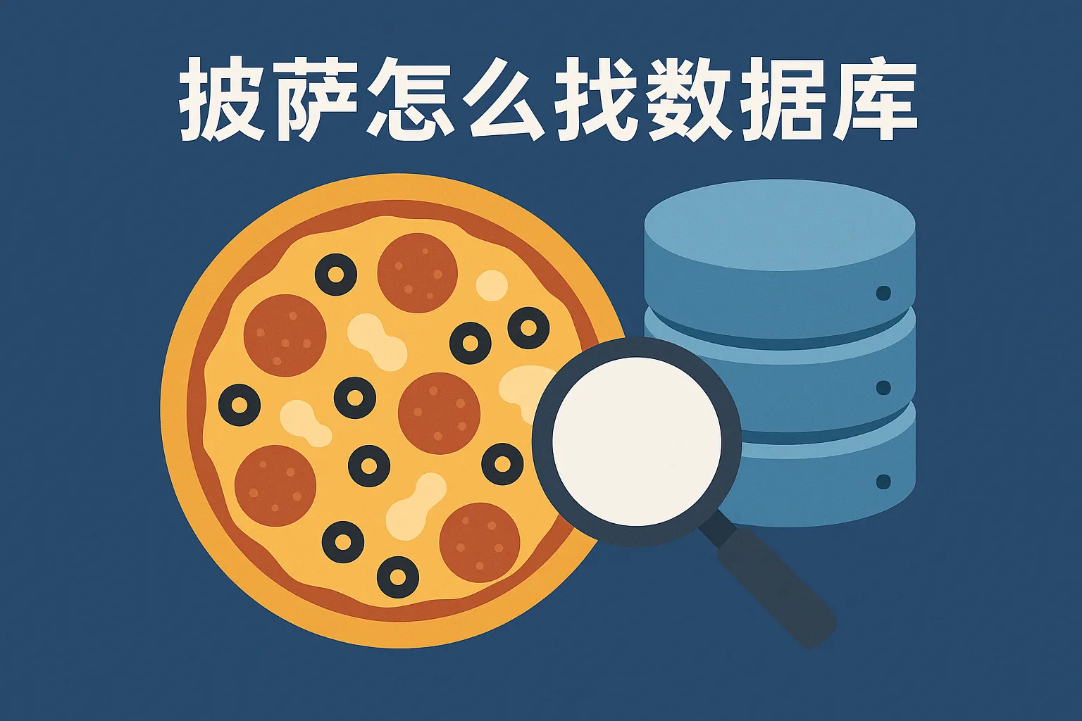 披萨怎么找数据库
