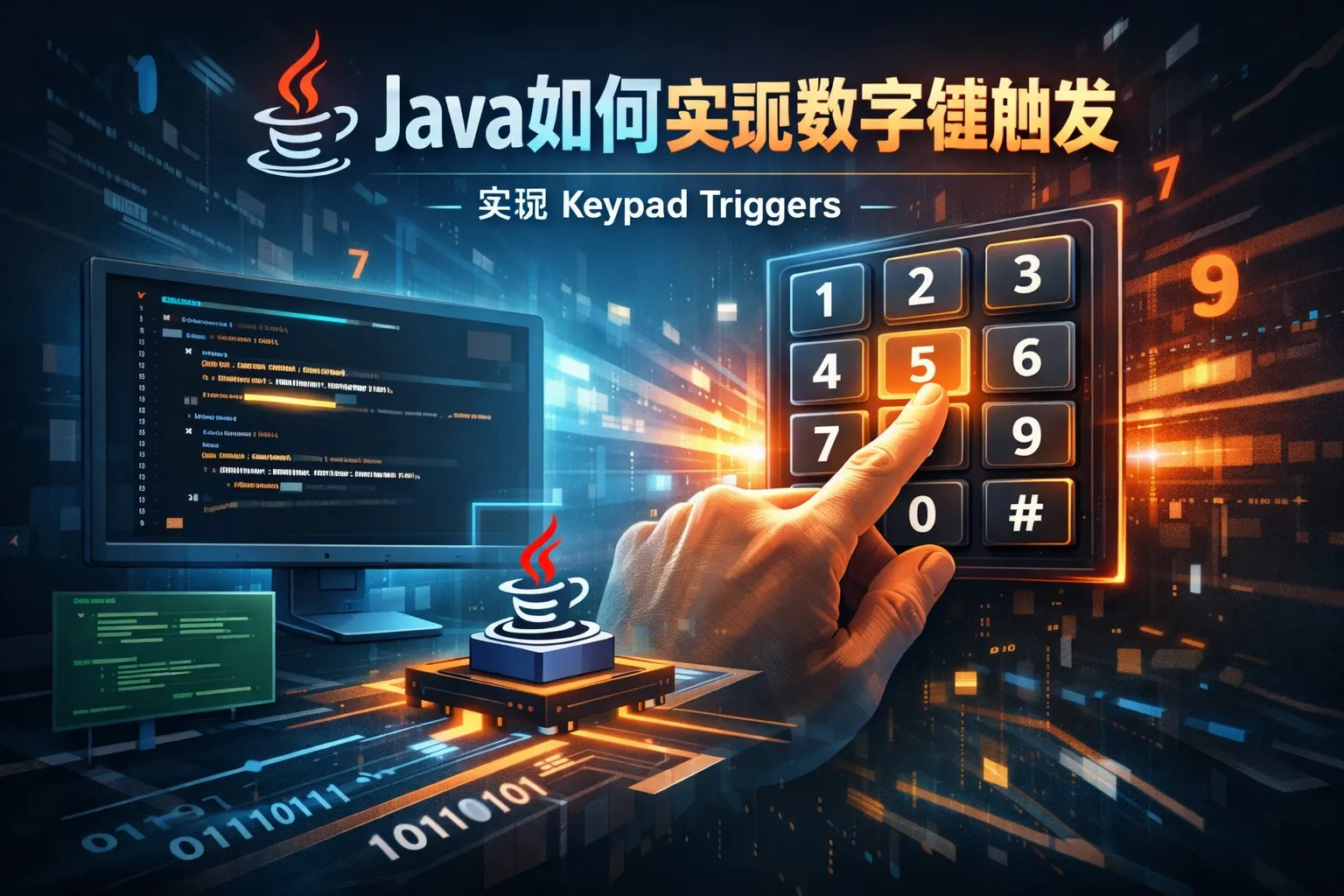 java如何实现数字键触发