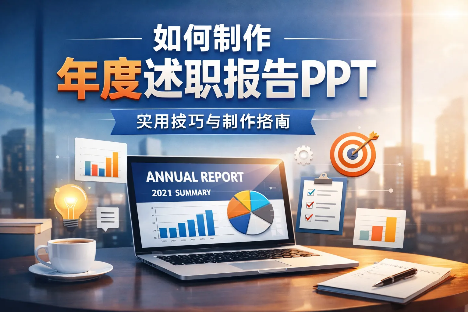 如何制作年度述职报告ppt