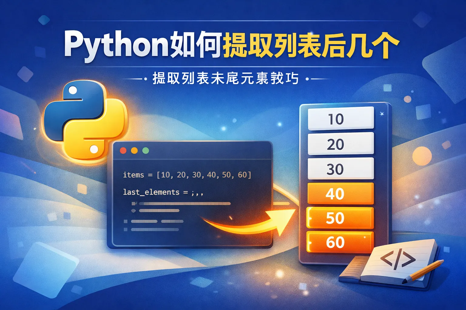 Python如何提取列表后几个