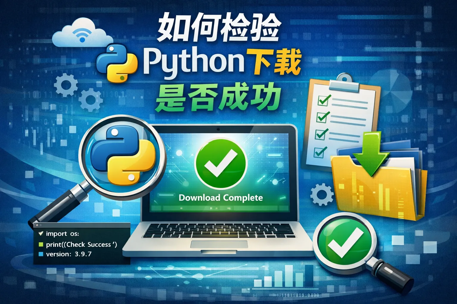 如何检验Python下载是否成功