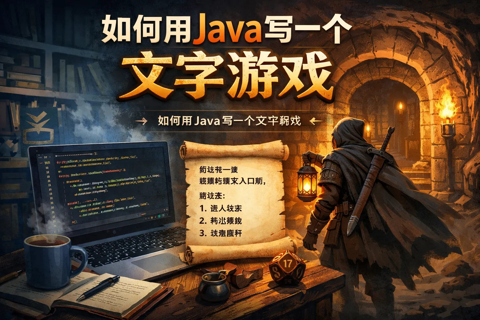 如何用java写一个文字游戏
