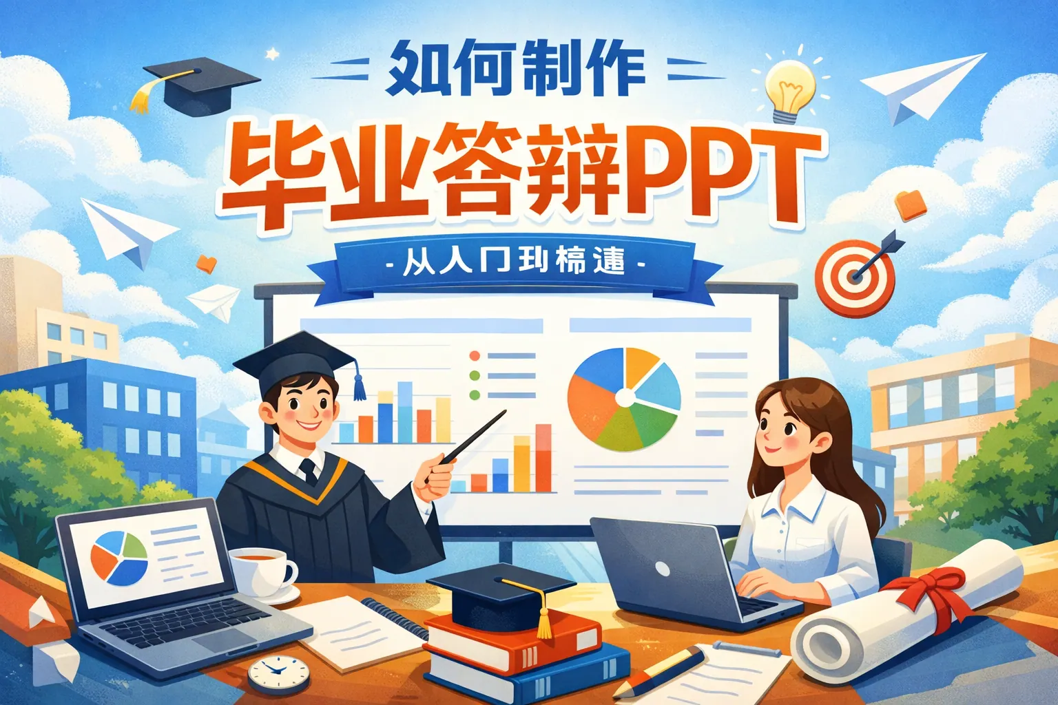 如何制作毕业答辩ppt