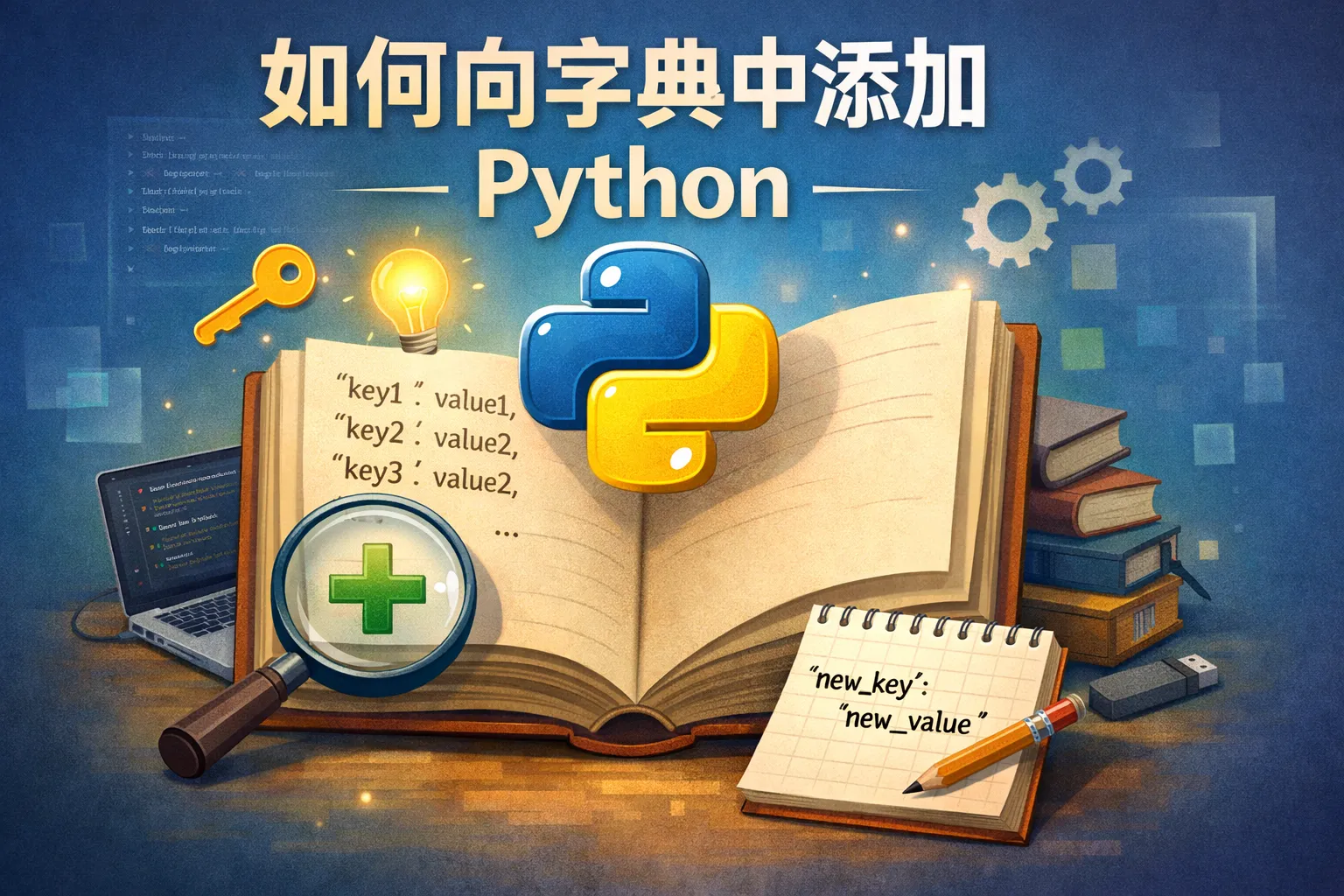 如何向字典中添加python