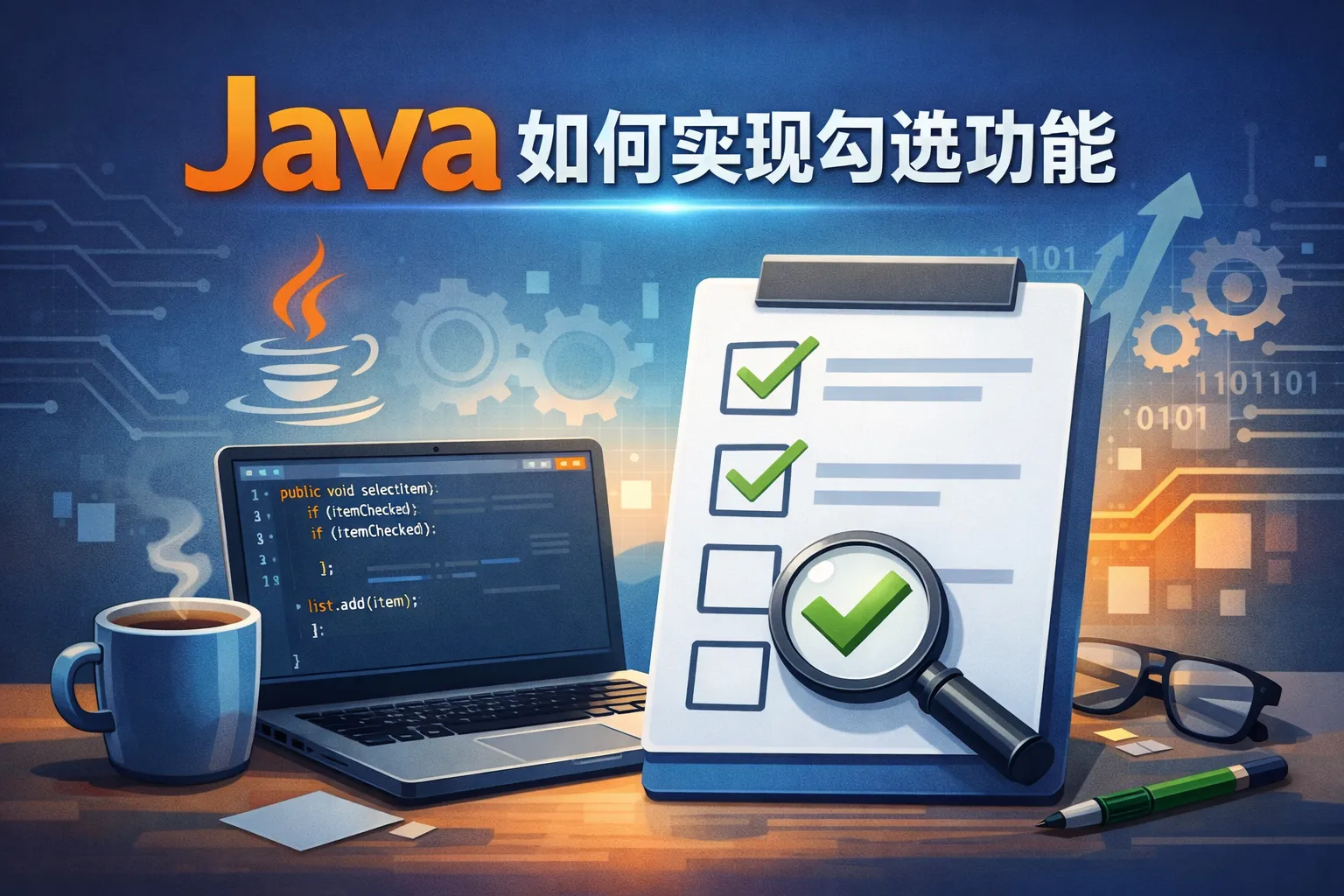 java 如何实现勾选功能