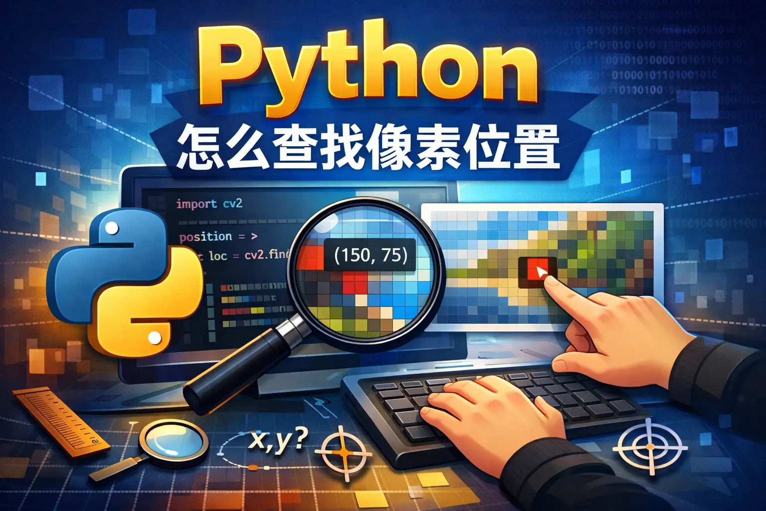 python怎么查找像素位置