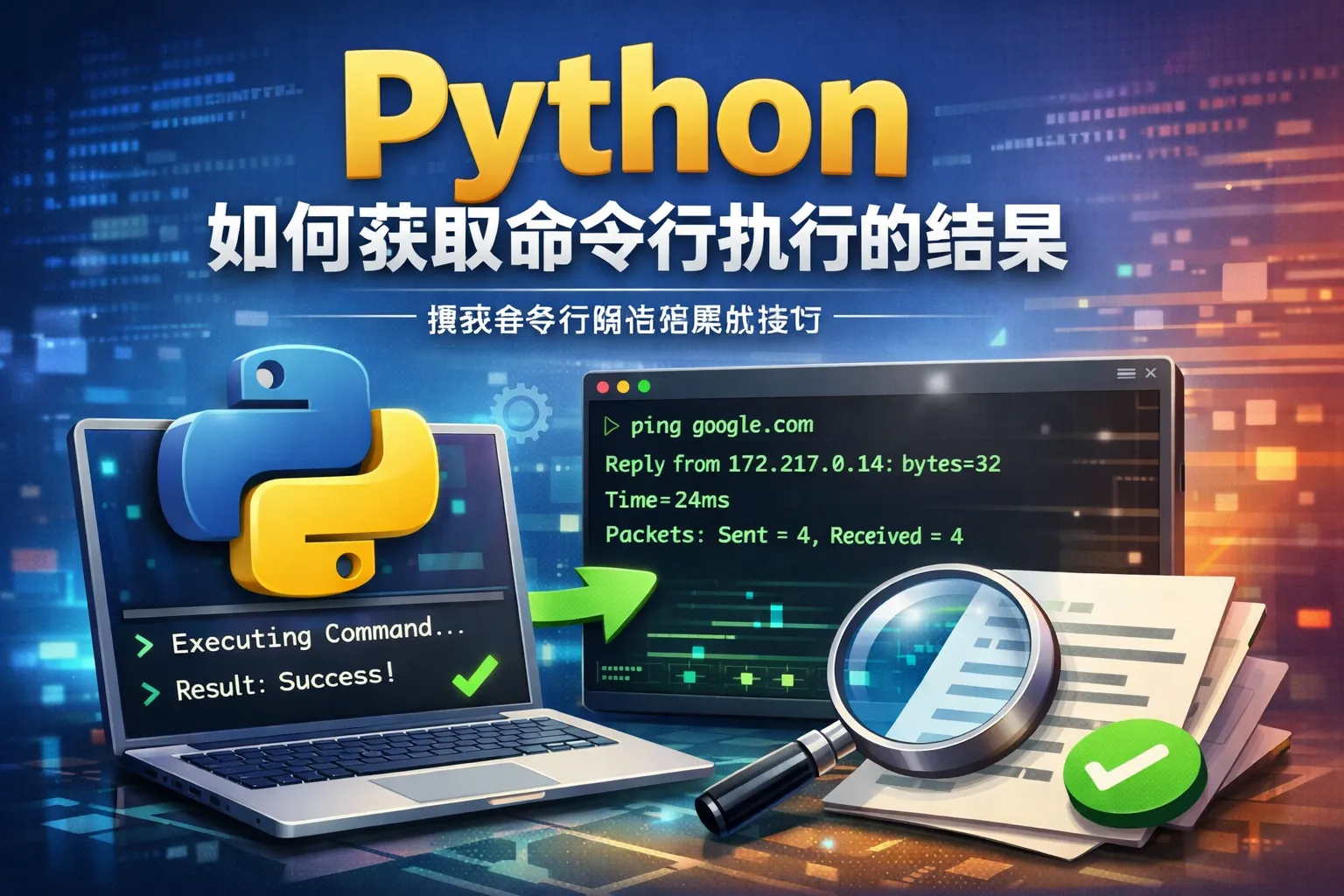 python如何获取命令行执行的结果