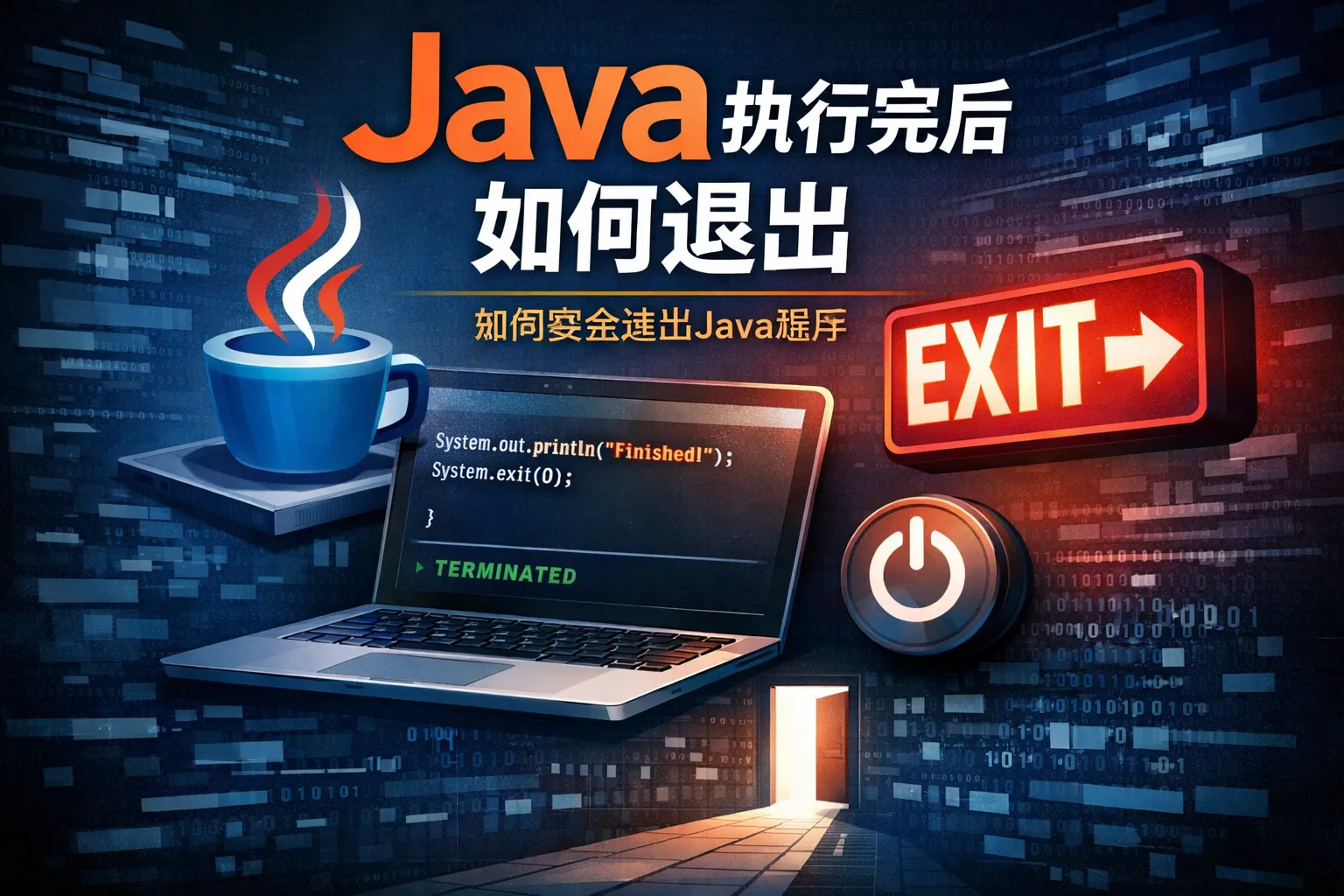 java 执行完后如何退出