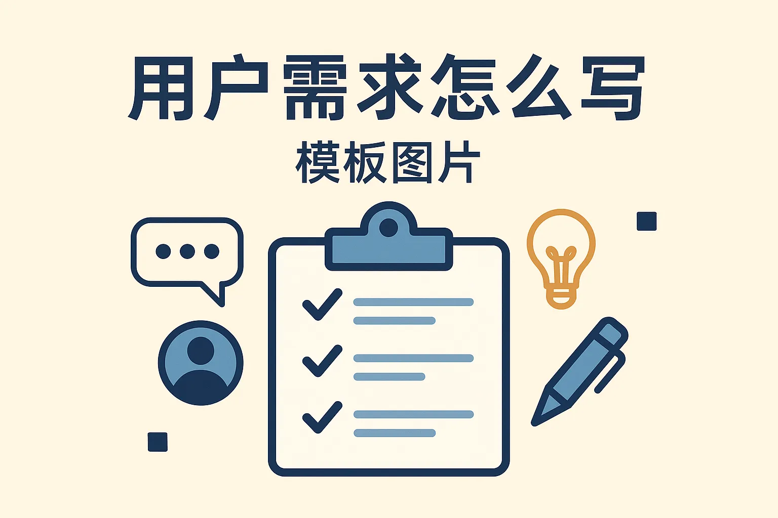 用户需求怎么写模板图片