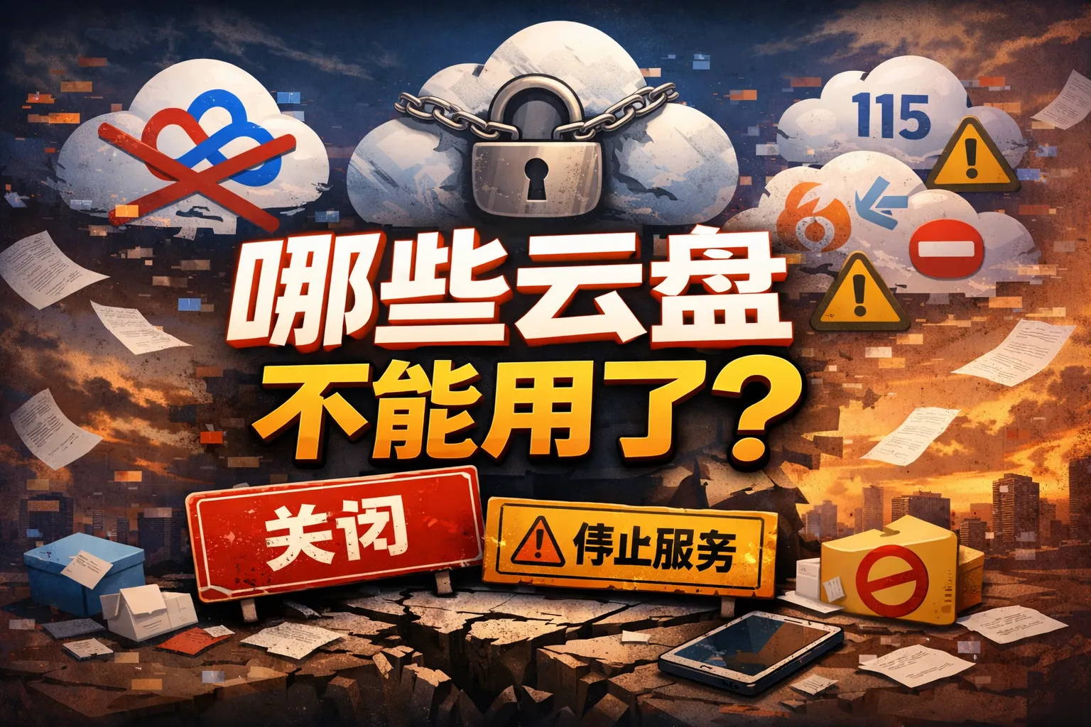 哪些云盘不能用了