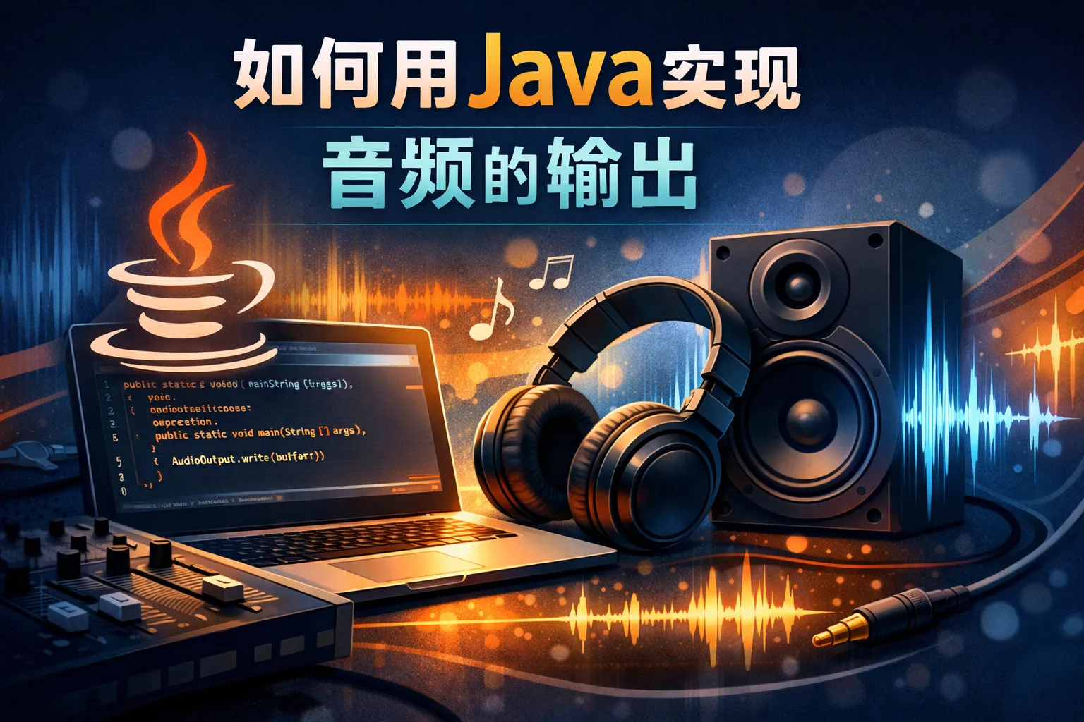 如何用java实现音频的输出