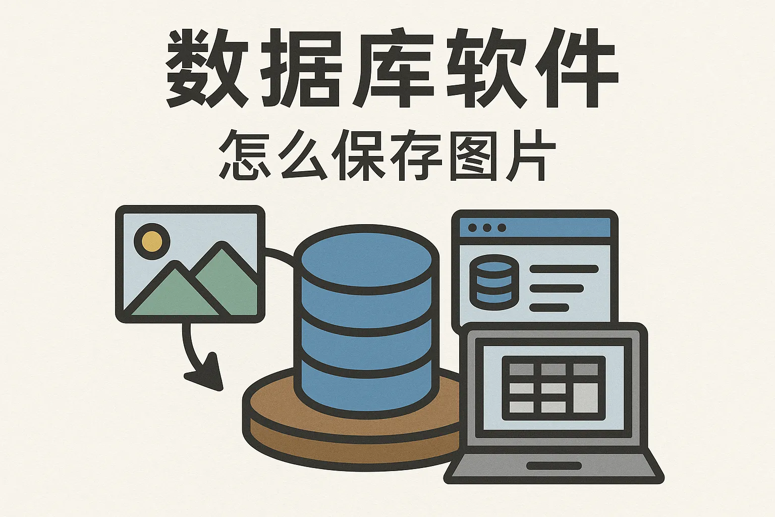 数据库软件怎么保存图片