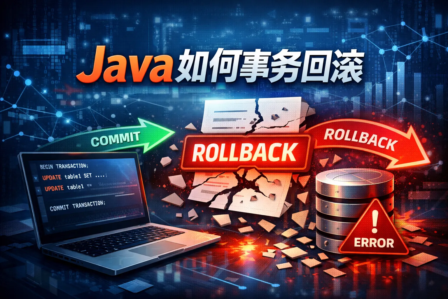 java如何事务回滚