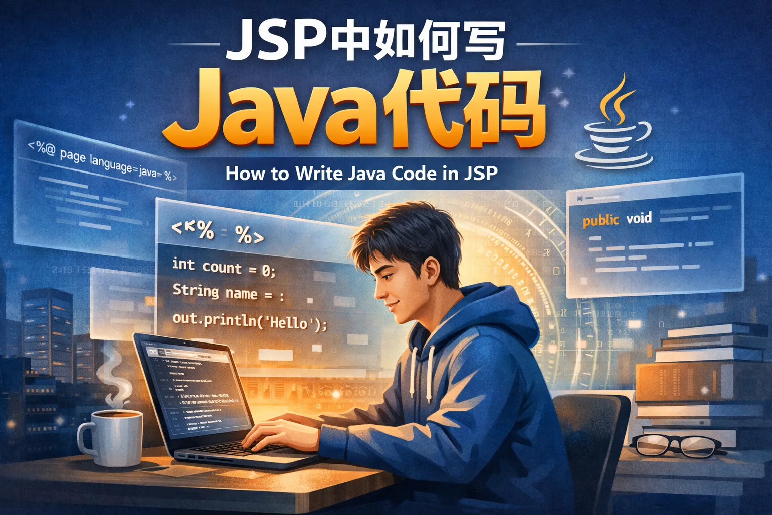 jsp中如何写java代码