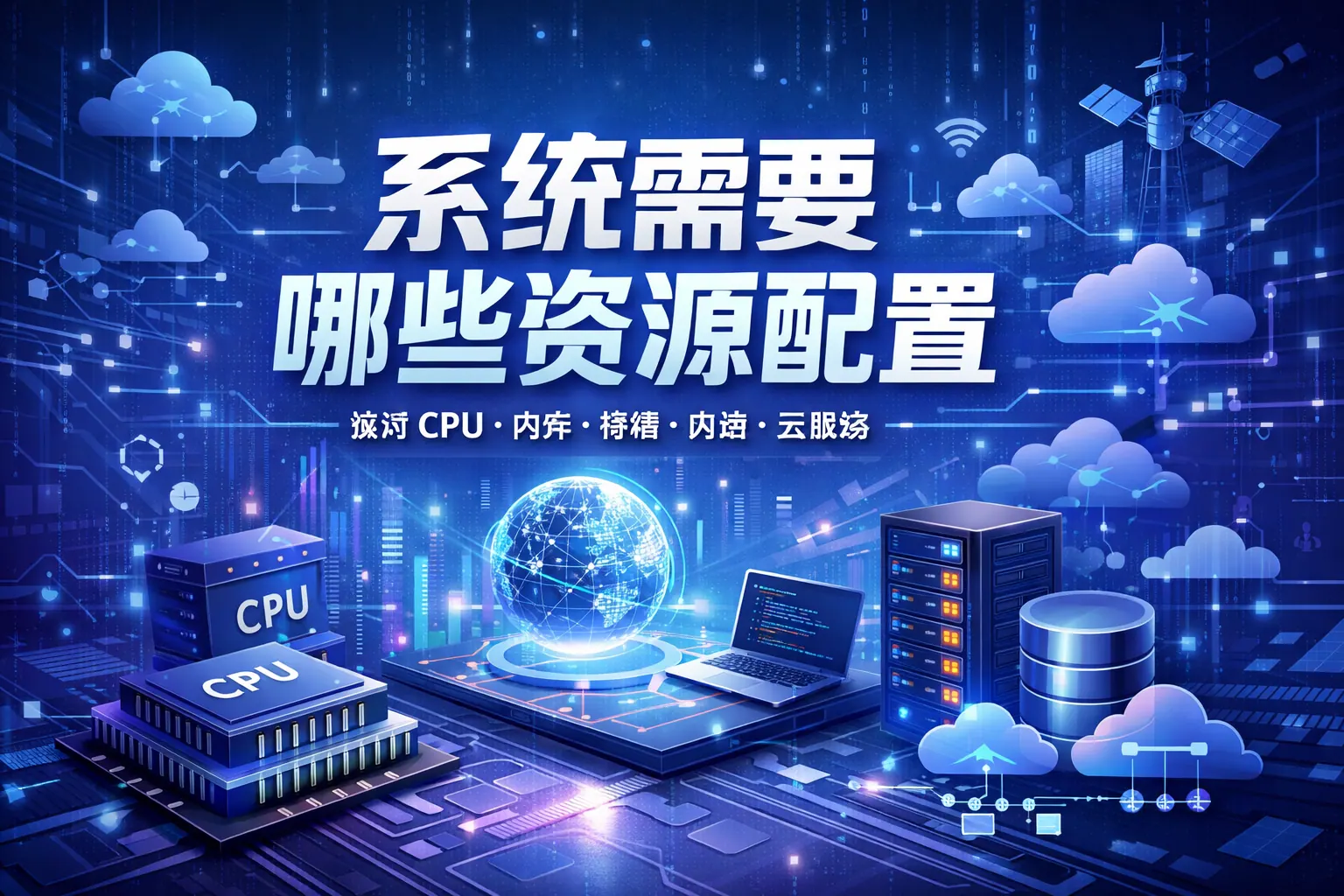 系统需要哪些资源配置