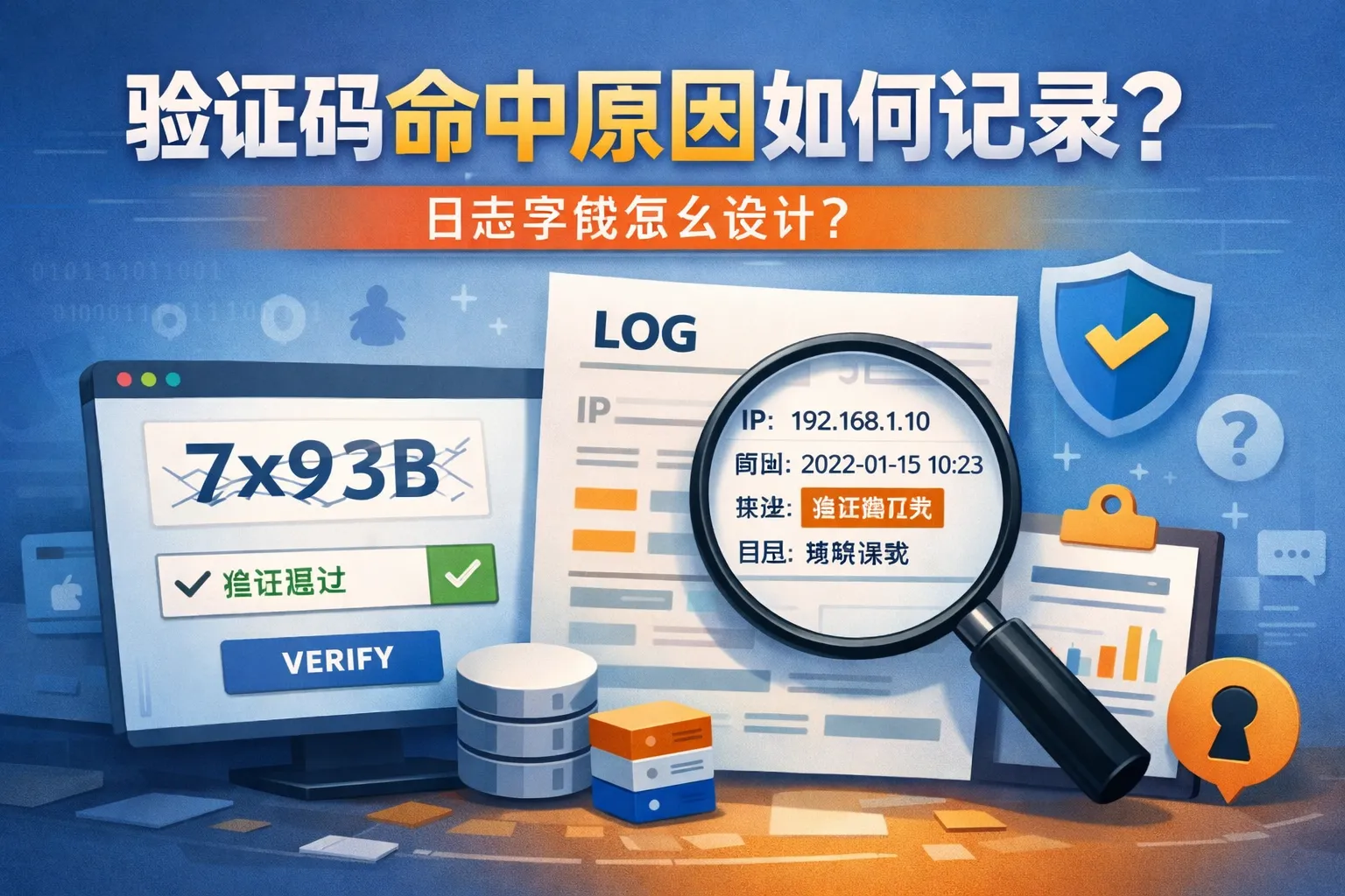 验证码命中原因如何记录?日志字段怎么设计