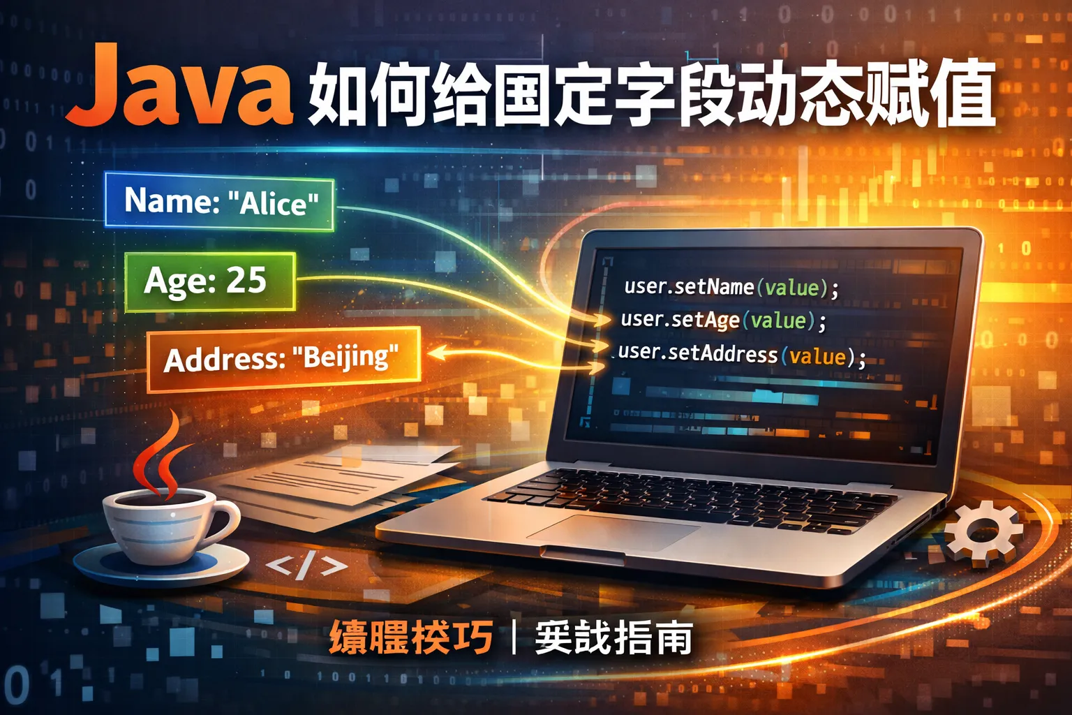 java如何给固定字段动态赋值